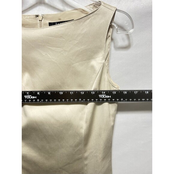 Le Souk Womens 38 (S) Beige Pencil Midi Sleeveless‎ Dress - Picture 3 of 8